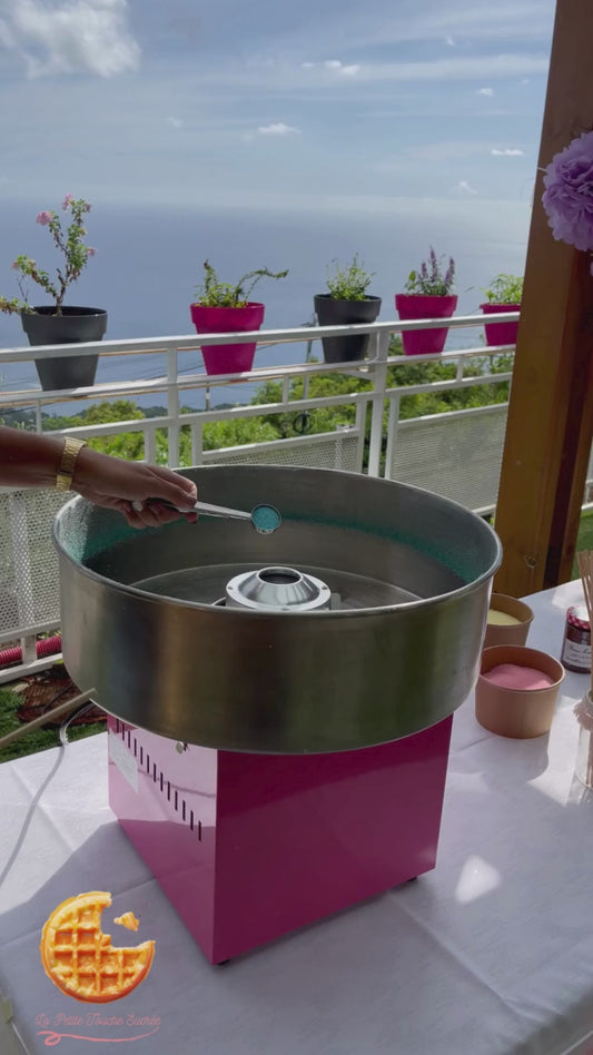 Location machine à barbe à papa à La Réunion | La Petite Touche Sucrée